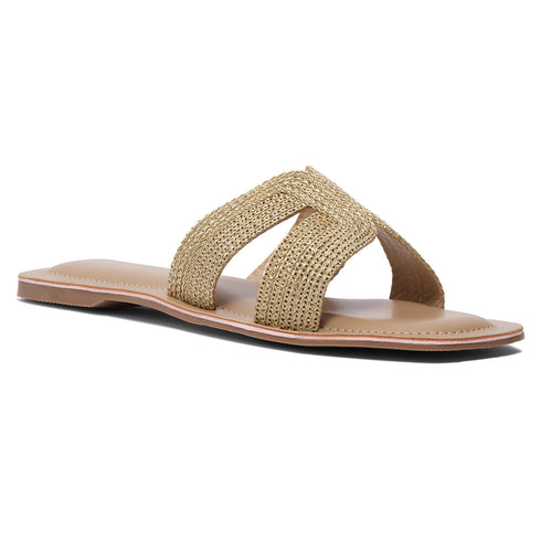Aisha Metallic Flats